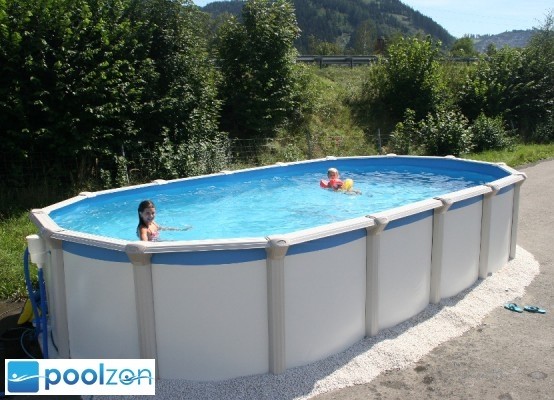 Pool Gigazon 7,20 x 3,60 x 1,32m mit edler 15cm breiten Handlauf